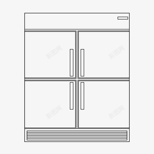 冰箱电器建筑图标svg_新图网 https://ixintu.com 冰箱 商业 家电 建筑 电器