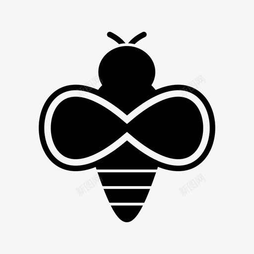 蜜蜂蜂蜜昆虫图标svg_新图网 https://ixintu.com 园艺 昆虫 蜂蜜 蜜蜂