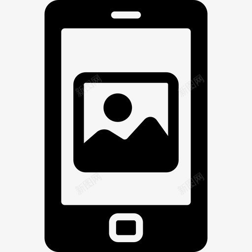手机屏幕技术智能手机上的照片图标svg_新图网 https://ixintu.com 手机屏幕 技术 智能手机上的照片