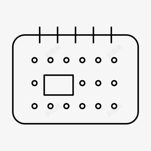 日历管理日期图标svg_新图网 https://ixintu.com 日历 日期 日程表 时间 管理