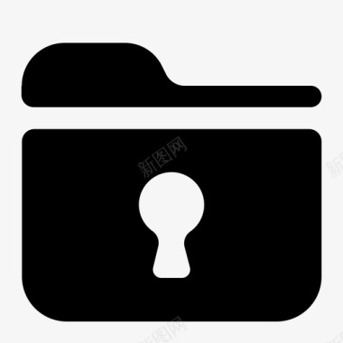 文件夹锁文件保护图标图标
