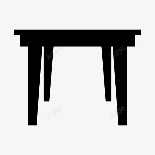 桌子餐厅家具图标svg_新图网 https://ixintu.com 凳子 家具 桌子 餐厅