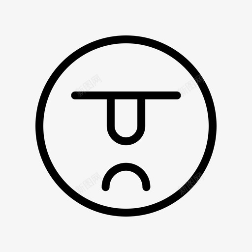 悲伤愤怒表情符号图标svg_新图网 https://ixintu.com 悲伤 愤怒 用户界面基本脂粉轮廓 表情符号