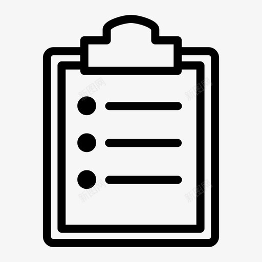 剪贴板项目符号列表列表顺序图标svg_新图网 https://ixintu.com 任务板 列表顺序 剪贴板 项目符号列表