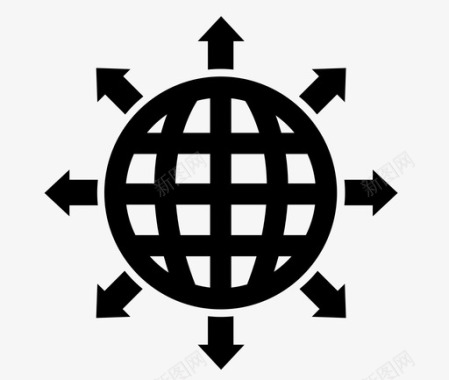 全球联系全球业务图标图标