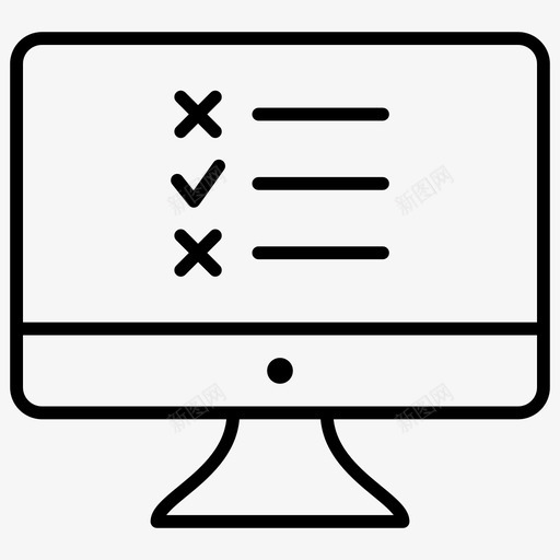 投票检查表计算机图标svg_新图网 https://ixintu.com 反馈 投票 检查表 计算机 调查