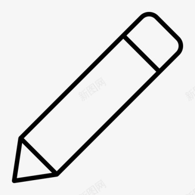 铅笔铅笔工具书写图标图标