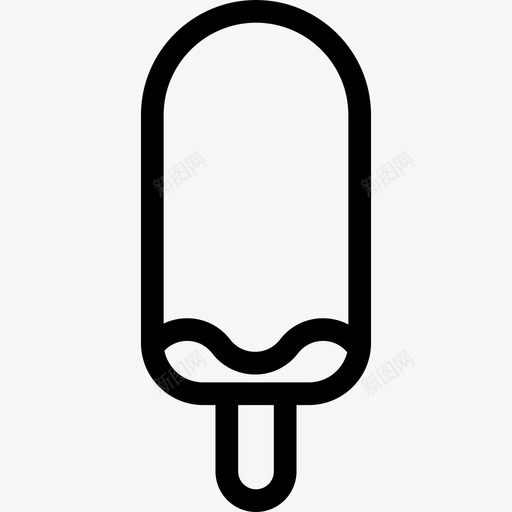 冰淇淋棒弹簧直纹图标svg_新图网 https://ixintu.com 冰淇淋棒 弹簧 直纹