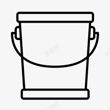 桶农业集装箱图标图标