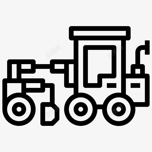 平地机工程车工业图标svg_新图网 https://ixintu.com 卡车 工业 工程车 平地机 运输