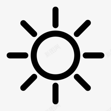 烈日太阳烈日夏天图标图标