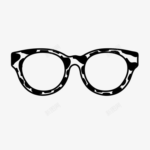 龟壳翅眼镜镜框龟壳图标svg_新图网 https://ixintu.com 镜框 龟壳 龟壳翅眼镜