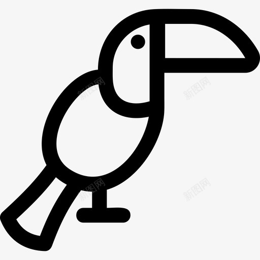 巨嘴鸟鸟山图标svg_新图网 https://ixintu.com 山 巨嘴鸟 鸟 鸟的轮廓
