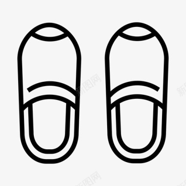 拖鞋鞋类双鞋图标图标
