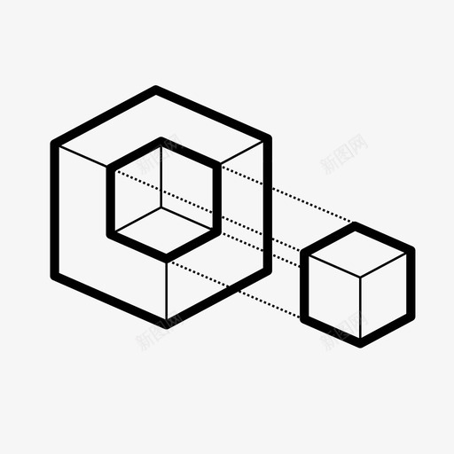 减法建筑概念图标svg_新图网 https://ixintu.com 减法 建筑 概念 积极 设计 设计概念