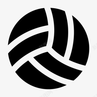 排球沙滩游戏图标图标