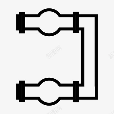 管道水龙头流动图标图标