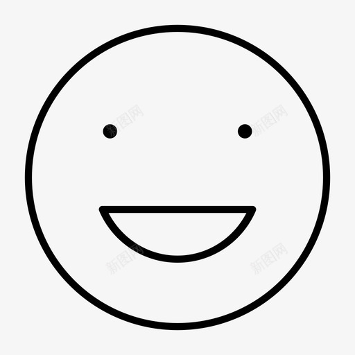 快乐注意力表情图标svg_新图网 https://ixintu.com 形象 微笑 必要的瘦 快乐 注意力 表情