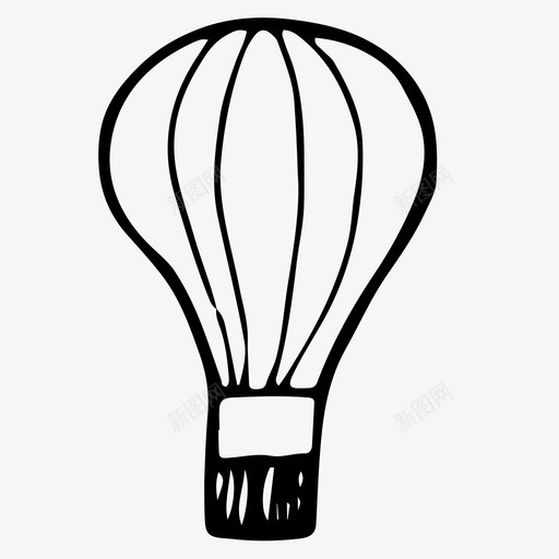 热气球飞机飞行图标svg_新图网 https://ixintu.com 热气球 飞机 飞行
