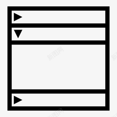 accordion列表ui元素图标图标
