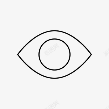 眼睛洞察力可视性图标图标