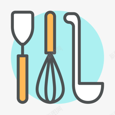 食物&器皿－餐具图标
