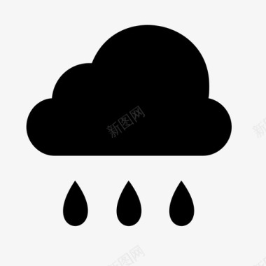 雨滴水图标图标