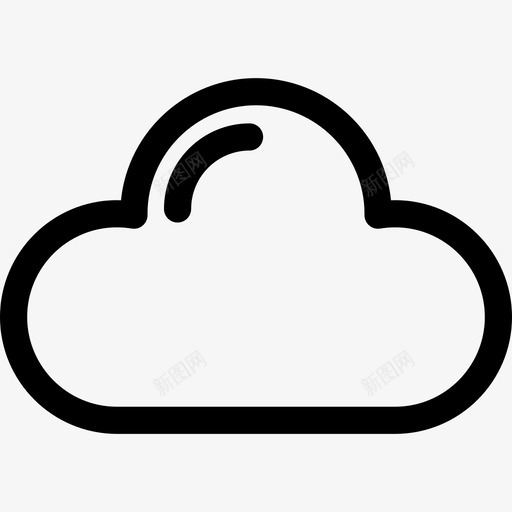 多云天气网络用户界面图标svg_新图网 https://ixintu.com 多云 天气 网络用户界面
