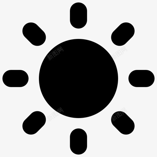 亮度光线阳光图标svg_新图网 https://ixintu.com 亮度 光线 基本用户界面 阳光