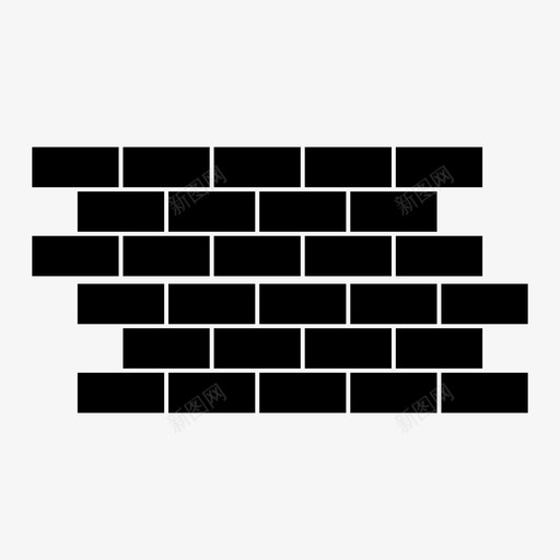 砖墙封锁防范图标svg_新图网 https://ixintu.com 保护 封锁 砖墙 防范 隐私