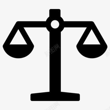 公正平衡天平图标图标