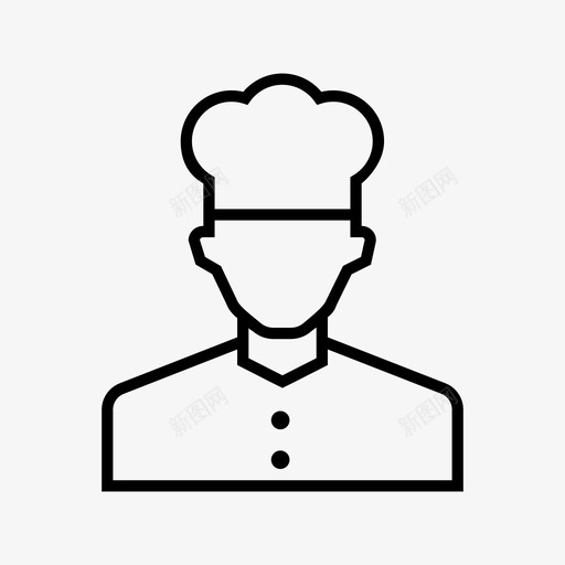 厨师帽子厨房图标svg_新图网 https://ixintu.com 厨师 厨房 帽子