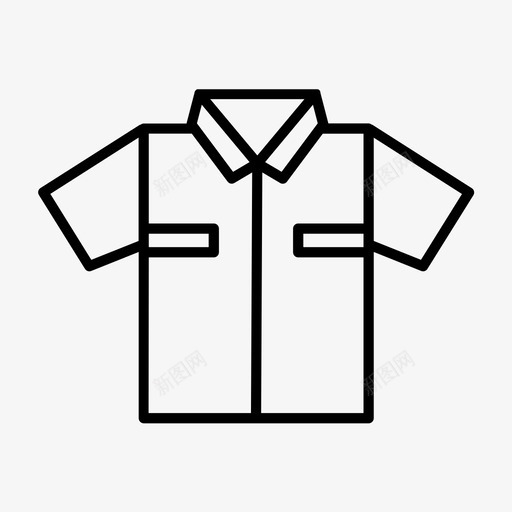 制服衣服时装图标svg_新图网 https://ixintu.com 制服 时装 衣服 衬衫