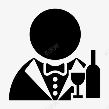 品酒师葡萄酒职业图标图标