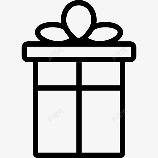 大礼盒有丝带标牌图标svg_新图网 https://ixintu.com 大礼盒 有丝带 标牌 礼品盒