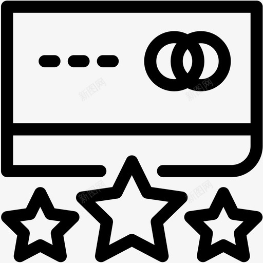 信用卡白金评级图标svg_新图网 https://ixintu.com 信用卡 星级 白金 营销概要 评级