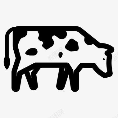 牛牛肉农场图标图标