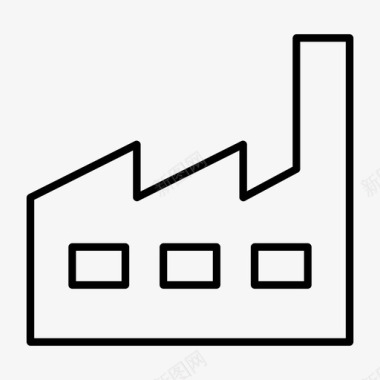 工厂锻造工业图标图标