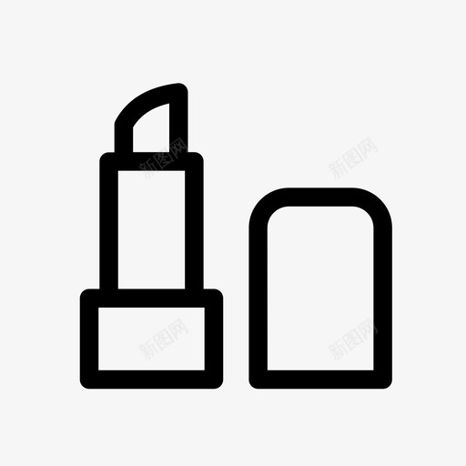 口红美容时尚图标svg_新图网 https://ixintu.com 化妆 口红 时尚 美容