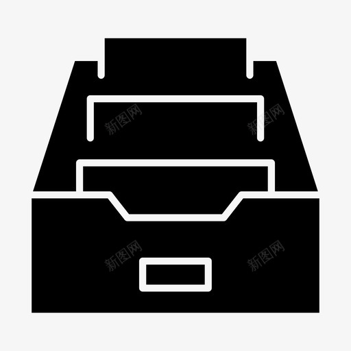 收件箱档案文件图标svg_新图网 https://ixintu.com 储藏室 收件箱 文件 文件柜 档案