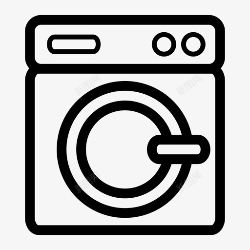 洗衣机电器烘干机图标svg_新图网 https://ixintu.com 洗衣机 烘干机 电器