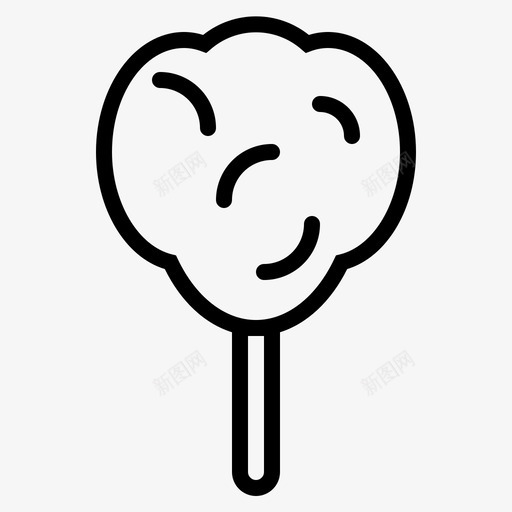 棉花糖甜点糖图标svg_新图网 https://ixintu.com 棉花糖 甜点 甜点和糖果 糖
