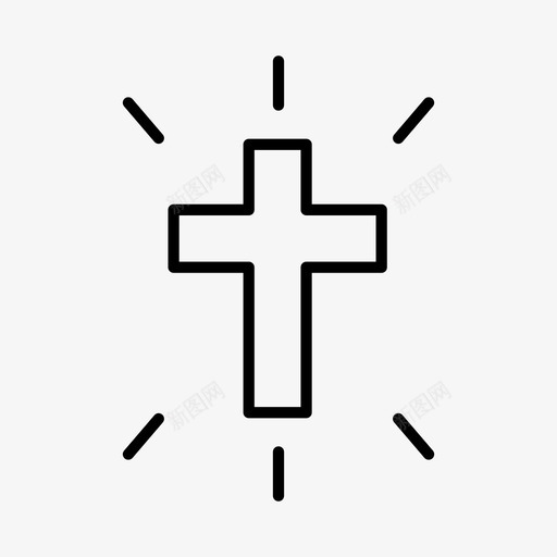 耶稣十字架复活节图标svg_新图网 https://ixintu.com 十字架 复活节 复活节周日 耶稣 耶稣受难日 节日