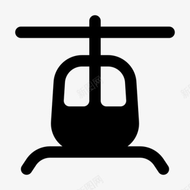 直升机飞机苍蝇图标图标
