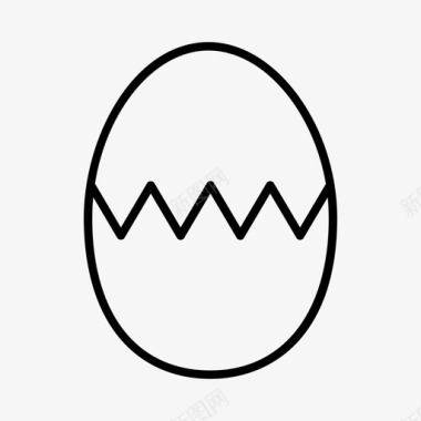 碎蛋庆祝复活节图标图标
