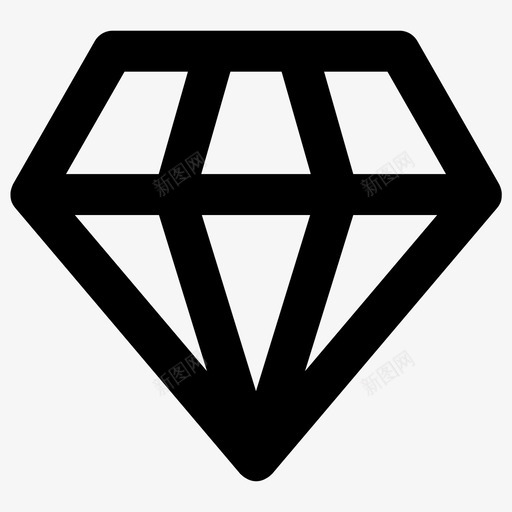 钻石钻石价值必需品系列图标svg_新图网 https://ixintu.com 必需品系列 钻石 钻石价值
