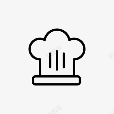 厨师帽烧烤图标图标