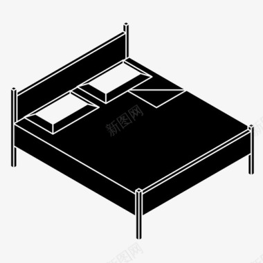 床卧室宿舍图标图标