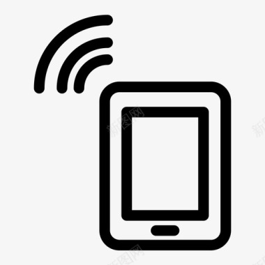 无线网络移动信号智能手机技术图标图标