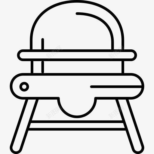 婴儿椅婴儿图标套装超薄svg_新图网 https://ixintu.com 婴儿图标套装 婴儿椅 超薄